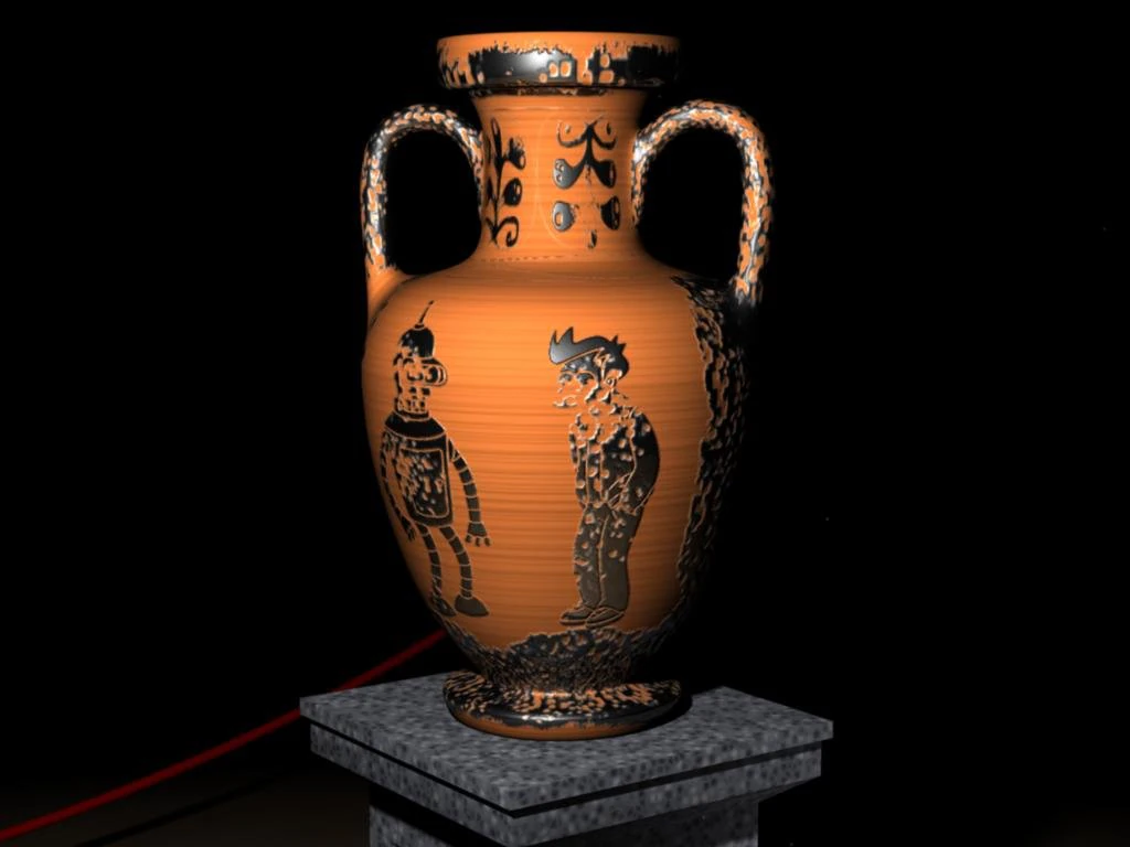 vase 3D Model .c4d .max .obj .3ds .fbx .stl .blend 