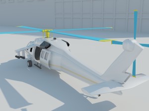 military helicopter 3D Model