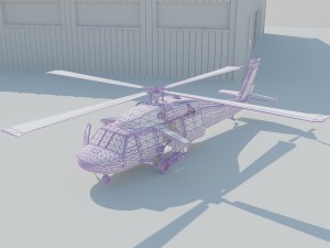 military helicopter 3D Model