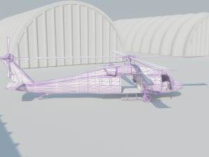 military helicopter 3D Model