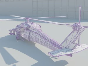 military helicopter 3D Model