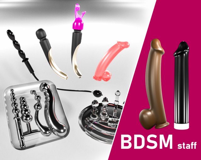 bdsm staff 3D Model .c4d .max .obj .3ds .fbx .stl .blend 