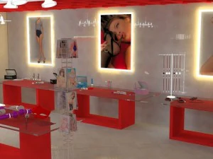 лесбійський магазин 3D Модель