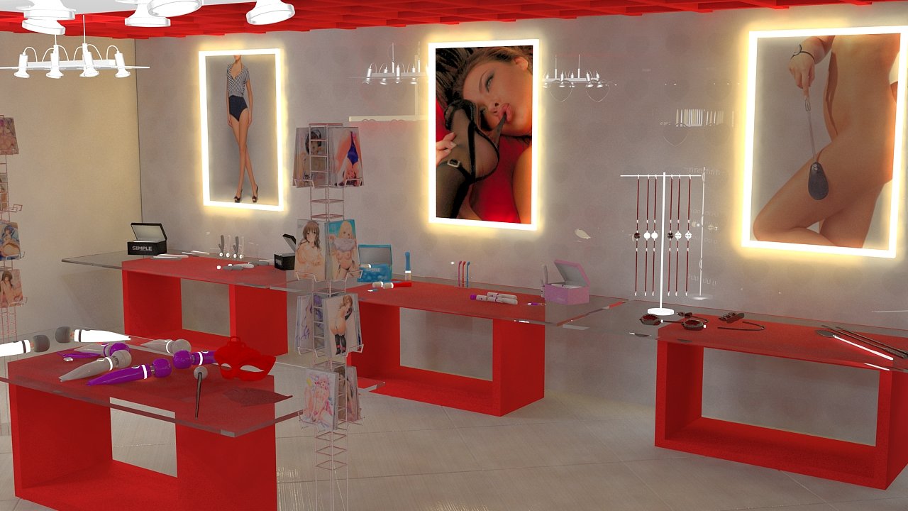 Lesbian Sex Shop 3d Model In Buildings 3dexport