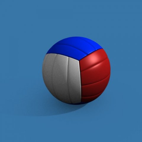 volleyball 3D Model .c4d .max .obj .3ds .fbx .stl .blend 
