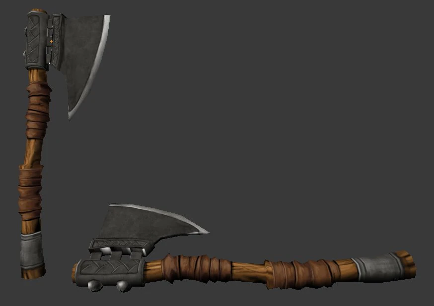 hache Modèle 3D .c4d .max .obj .3ds .fbx .stl .blend 