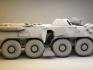 btr 80 Modello 3D