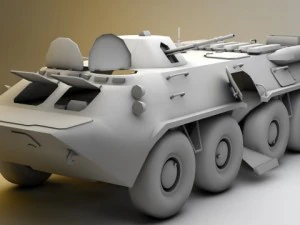 btr 80 3D Model