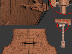 contrabass Modèle 3D