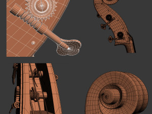 contrabass Modèle 3D