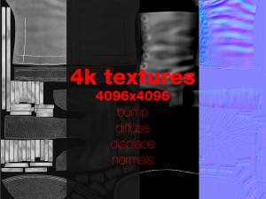 military boots Modèle 3D