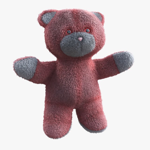 teddy bear Modelo 3D .c4d .max .obj .3ds .fbx .stl .blend 