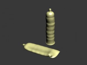 कंडोम 3D मॉडल