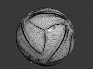 football ball brazuca 3D Model