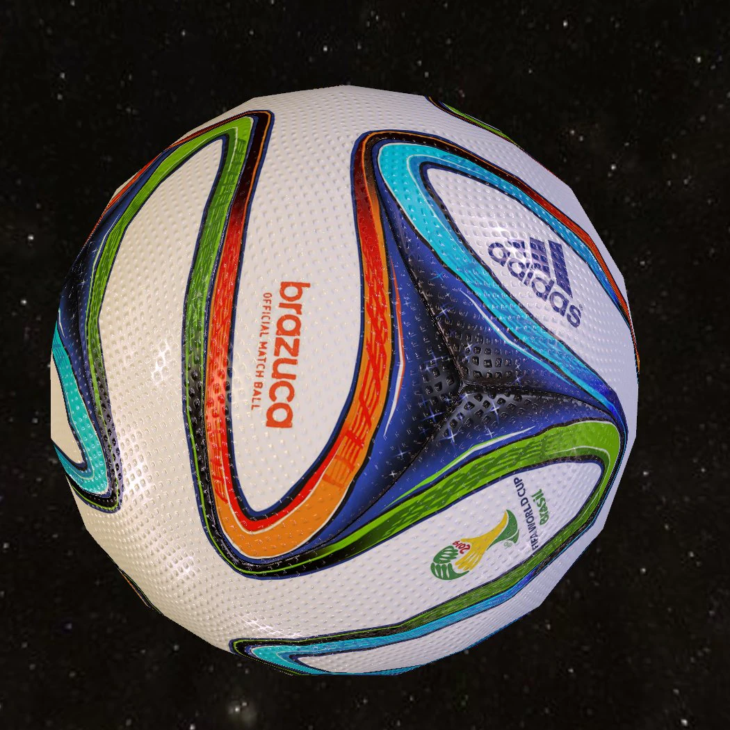 football ball brazuca 3D Model .c4d .max .obj .3ds .fbx .stl .blend 