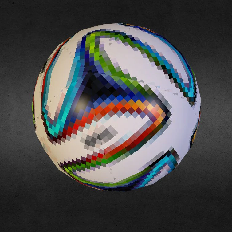 football ball brazuca 3D Model .c4d .max .obj .3ds .fbx .stl .blend 