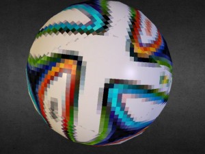 football ball brazuca Modèle 3D