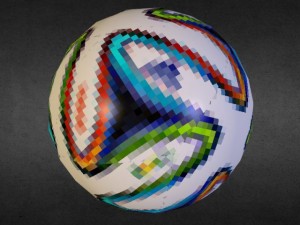 football ball brazuca Modèle 3D