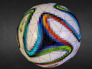 football ball brazuca Modèle 3D