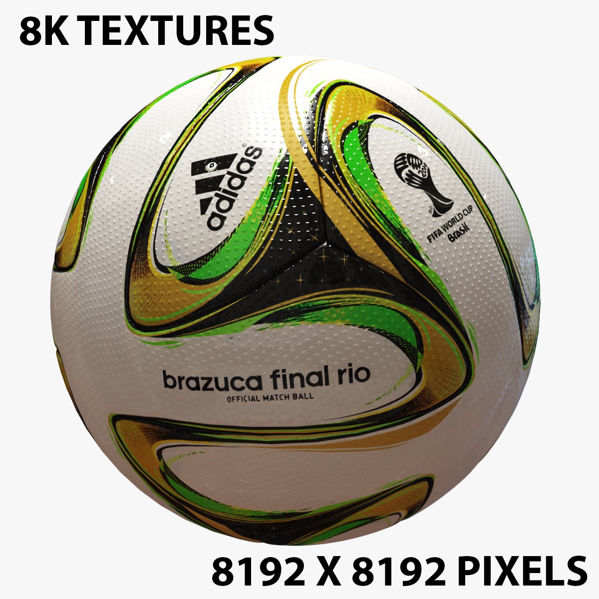Adidas Original Match Ball Brazuca Rio Final Ball World Cup 2014 Brazil  Football
