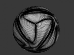 brazuca final soccer ball Modèle 3D