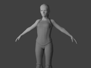 doku haritası olmayan kadın 3D Model