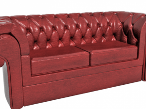 sofa chester 2seats Model 3D