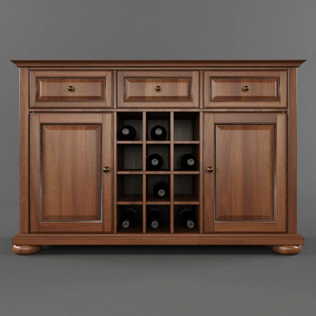 buffet classic 3D Model .c4d .max .obj .3ds .fbx .stl .blend 