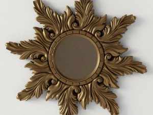 圆镜太阳 3D 模型