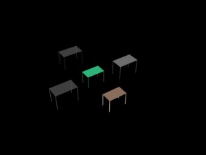table for kitchen or dinig room 3D Model