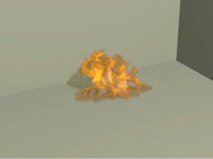 огонь анимированный 3D Модель