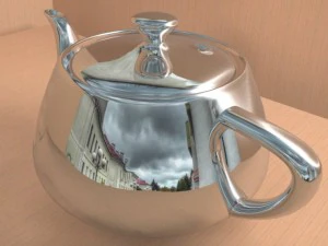 хромированный чайник 3D Модель