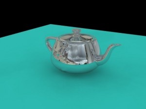 chrome teapot 3D 모델