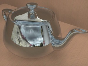 chrome teapot 3D 모델