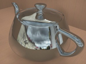 chrome teapot 3D 모델