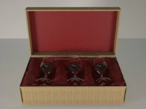 glazen beker in de doos 3D Model