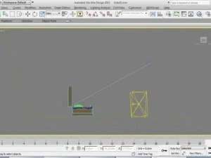 glazen beker in de doos 3D Model
