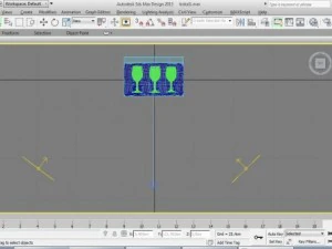 glazen beker in de doos 3D Model