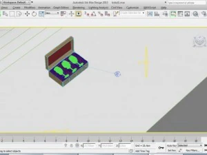 glazen beker in de doos 3D Model