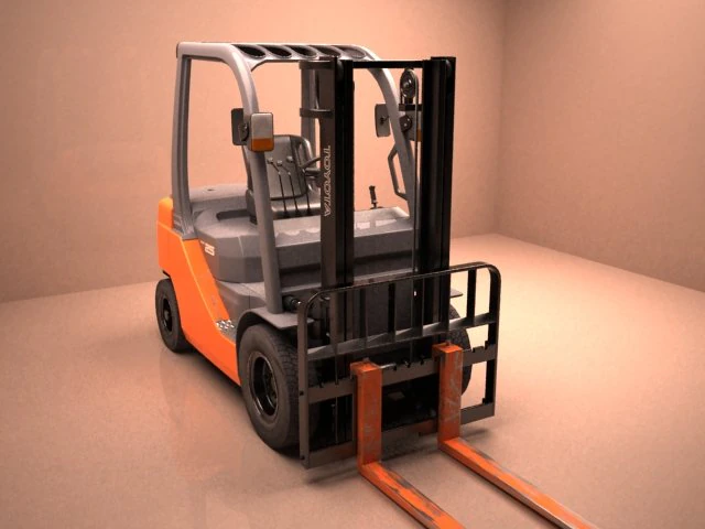 forklift 3D Model .c4d .max .obj .3ds .fbx .stl .blend 