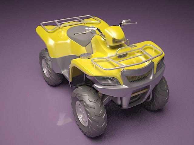 atv bike 3D Model .c4d .max .obj .3ds .fbx .stl .blend 