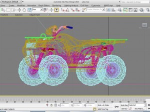 atv bike Model 3D