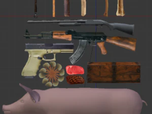 survive game pack 3D Model