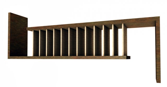 l shelf 3D Model .c4d .max .obj .3ds .fbx .stl .blend 