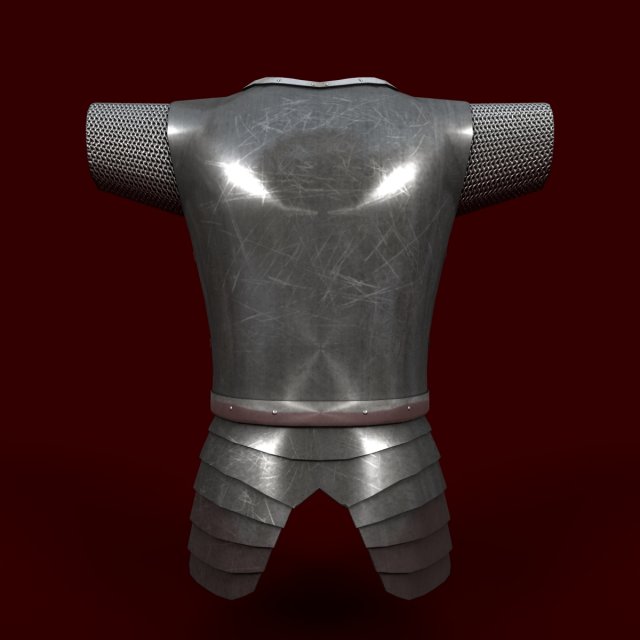 plate armor 3D 모델 .c4d .max .obj .3ds .fbx .stl .blend 
