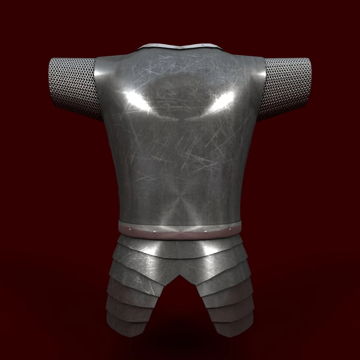 plate armor 3D Model .c4d .max .obj .3ds .fbx .stl .blend 