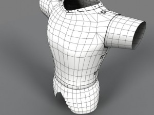 plate armor 3D 모델