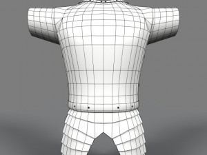 plate armor 3D 모델