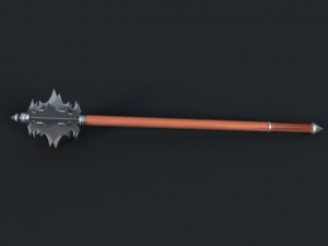 steel mace 3Dモデル