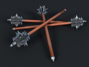 steel mace 3Dモデル